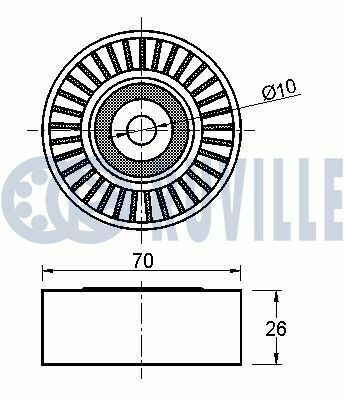 Ролик натяжной s-max, mondeo, galaxy, 2,2tdci -15