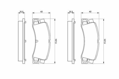 Колодки гальмівні (задні) Toyota Camry 86-01/Avensis 97-03/Carina 87-97/Lexus RX 98-03/ES 89-01