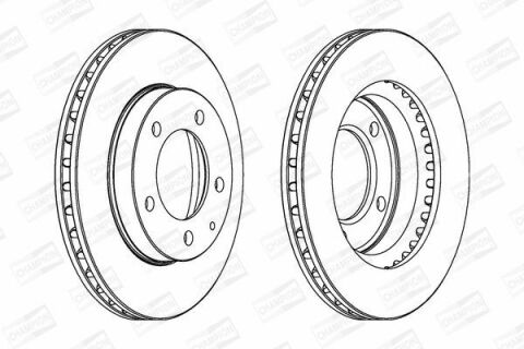 Диск тормозной передний (вентил.) Ford Probe,626 IV 91-,Premacy, Xedos 91-(258*24) MAZDA