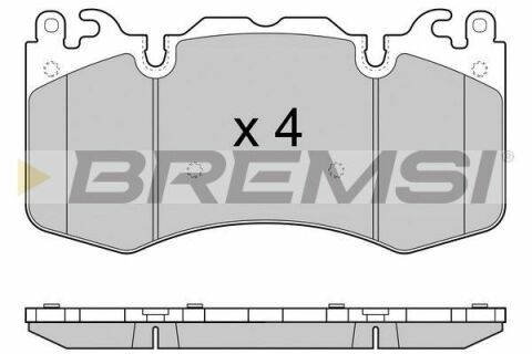 Гальмівні колодки перед. Range Rover 09- (brembo)