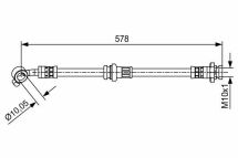 Гальмівний шланг передній лівий MICRA IV NISSAN
