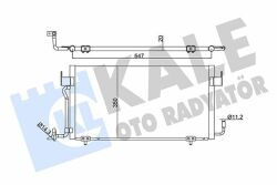 Радіатор кондиціонера Citroën Berlingo, Partner 1.8D/1.9D 96–