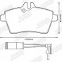 JURID DB Гальмівні колодки передні W169,W245 04-, фото 2 - интернет-магазин Auto-Mechanic