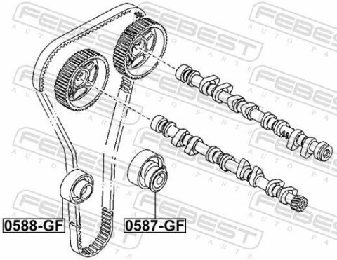 Ролик ГРМ Mazda 6 1.8-2.0 91-02 (натяжний)