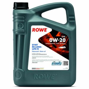 Моторна олива ROWE HIGHTEC SYNT RS LONGLIFE IV 0W-20, 5 літрів