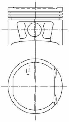 Поршень Dacia Duster/Logan/Sandero/Renault Clio/Kangoo 1.6 16V 98- (80.00mm/+0.50mm) (к-кт 4 шт)