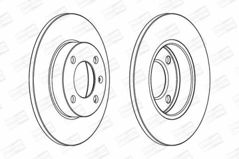 Диск гальмівний передній Audi,VW,Seat (239*10) VW