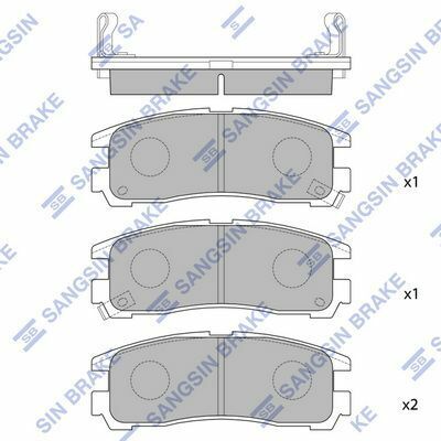 Колодки тормозные (задние) Mitsubishi Lancer V-VII 94-13/Galant VII 92-96/Space Wagon 98-04