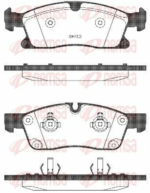 DB Колодки тормозов. пров. W166