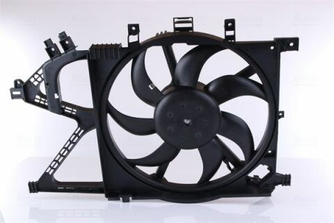 Вентилятор двигуна радіатора. (З системою кондиц.) CORSA C 1.6-1.8 00-, COMBO 1.3-1.6 01- OPEL