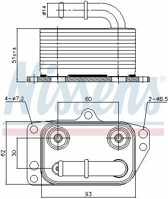 Радіатор масляний Citroen Jumpy/Peugeot Expert 2.0i 07- (теплообмінник)