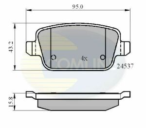 CBP01610 Comline - Гальмівні колодки до дисків