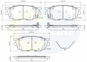 CBP3948 Comline - Тормозные колодки для дисков