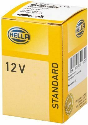 HELLA 12V 1.1W Цокольна лампа розжарювання (цоколь BX8.4d) STANDARD
