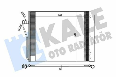 KALE BMW Радіатор кондиціонера 7 F01 08-