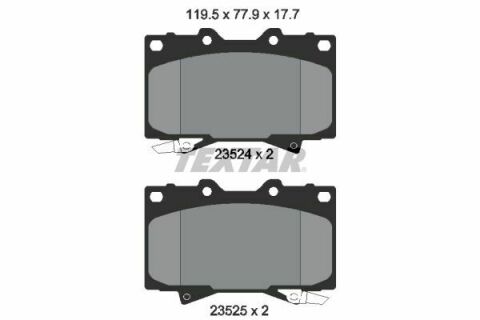 Колодки тормозные (передние) Toyota Land Cruiser 90- (Sumitomo)