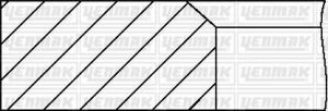 Комплект поршневых колец (77/STD) CITROEN 1.6VTI, BMW 1.6VTI (1.2/1.5/2)