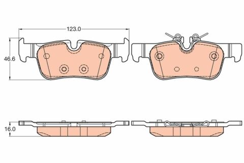 GDB2063  TRW - Гальмівні колодки до дисків