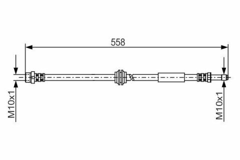 Шланг тормозной (передний) VW T5 03- (L=515mm)