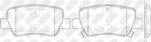 Комплект тормозных колодок, дисковый тормоз