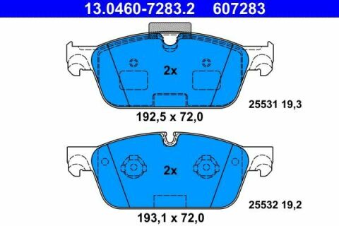 Колодки тормозные (передние) MB M-class/GLE (W166) 11-18/GL-class (X166) 12-19