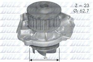 Помпа системи охолодження 1.4T-Jet 16V, 1.4Bifuel 16V, 1.4MPI 16V, 1.4MPI Turbo 16V, 1.4MultiAIR Turbo 16V, 1.2MPI 16V, 1.4MPI 12V Fiat Doblo 09-23, Fiat Doblo 00-09, Fiat Fiorino 07-, Fiat Grande Punto 05-10, Fiat Punto 12-18, Fiat Punto Evo 09-12, Fiat Punto 03-10, Fiat Punto 93-99, Fiat Qubo 08-19, Fiat 500 07-20, Fiat 500L 12-22, Fiat 500X 15-, Fiat Idea 03-12, Fiat Panda 11-, Fia