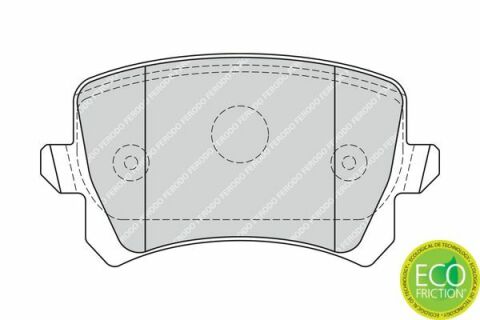 FERODO VW Тормозные колодки задн. AUDI A3/4/6/8 VW Golf V, Passat, Touran SKODA