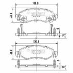 Колодки гальмівні (передні) Subaru Justy 03-