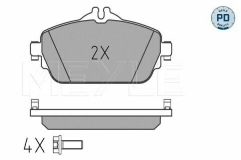 Колодки гальмівні (передні) MB C-class (W205/C205)/E-class (W213) 14-