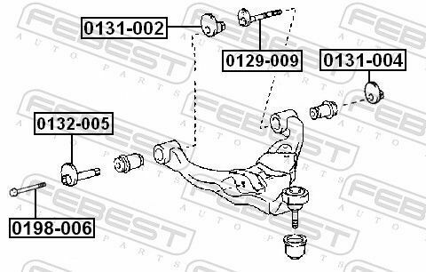 Гайка с эксцентриком Land Cruiser 100 98-09