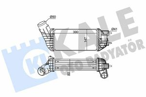 KALE CITROEN Интеркулер C4 II,Grand Picasso,DS4/5,Peugeot 3008/308/5008 2.0HDI