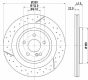 Тормозной диск W176, C117, X156, R172 DB HIGH CARBON, фото 1 - интернет-магазин Auto-Mechanic