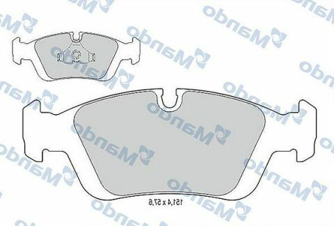 MBF015400 MANDO Гальмівні колодки до дисків