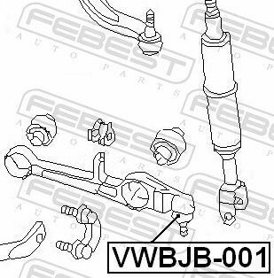 Пыльник шаровой опоры Audi A4/Passat 01-08