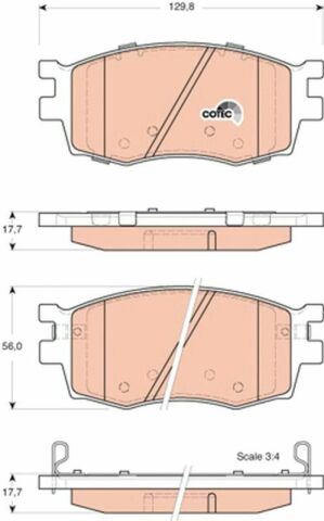 Гальмівні колодки пер. Hyundai Accent/Kia Rio 05- (mando)