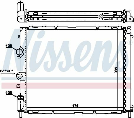 Радиатор RN CLIO II(01-)2.0 i 16V(+)[OE 77 00 417 175]