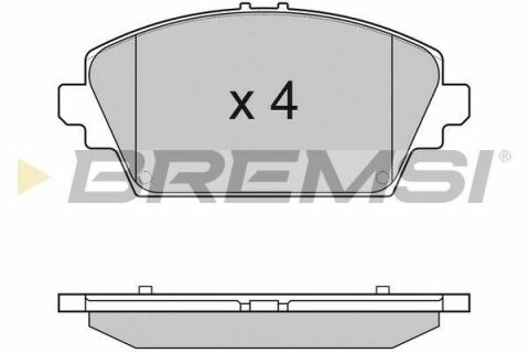 Тормозные колодки пер. Nissan Primera 02- (TRW)