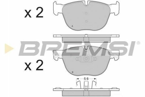 Гальмівні колодки пер. BMW X5/X6 07-(ATE)