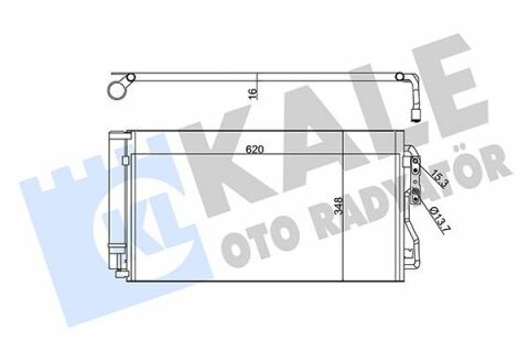 KALE BMW Радиатор кондиционера 1 F20,2,3 F30,4,i3,i8