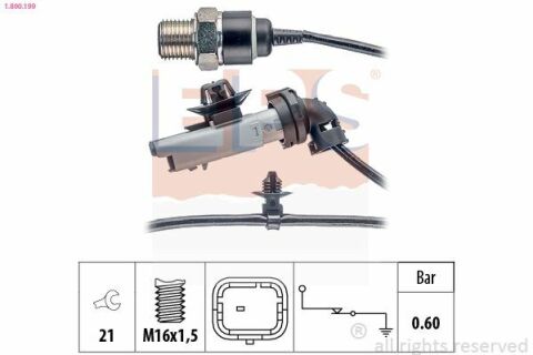 EPS CITROEN Датчик тиску масла C3/C4/DS/Berlingo 1,6HDi 09-