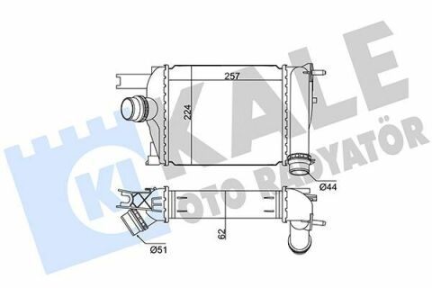 KALE RENAULT Интеркулер Captur,Clio IV,Dacia Dokker,Duster,Lodgy,Logan II,Sandero II 0.9/1.5dCi