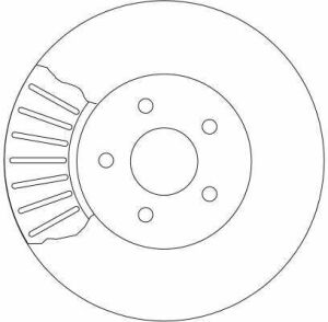 Гальмівний диск перед. Mondeo/X-Type (00-11)