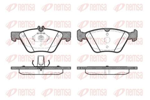 Тормозные колодки перед. w210/211/220 chrysler 300c