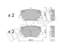 Колодки тормозные (задние) Volvo XC40 17-