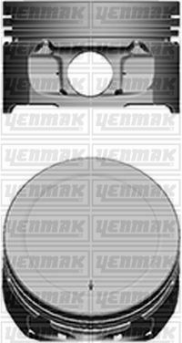 YENMAK Поршень с кольцами і пальцем (размер отв. 78.5 / STD) Berlingo 1.6 (4цл.)  (TU5JP4, NFU, NFX Euro 3)