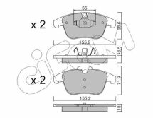Тормозные колодки передние C5 III 08-,Peugeot 407 04-,508 10- CITROEN Тормозные колодки передние C5 III 08-,Peugeot 407 04-,508 10- CITROEN