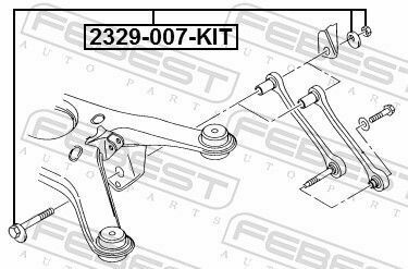 Болт с эксцентриком (рем-кт) Passat B5 97-05