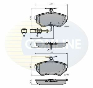 CBP1736 Comline - Тормозные колодки для дисков