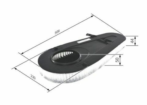 Фильтр воздушный BMW 5 (F10/F07) 2.0d/3.0d 10- (N47/N57)