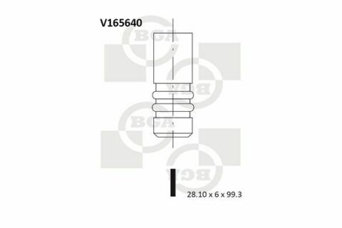 Клапан впуска. 2.0TDI T5 09-/Crafter/Caddy 11-/Passat 10-